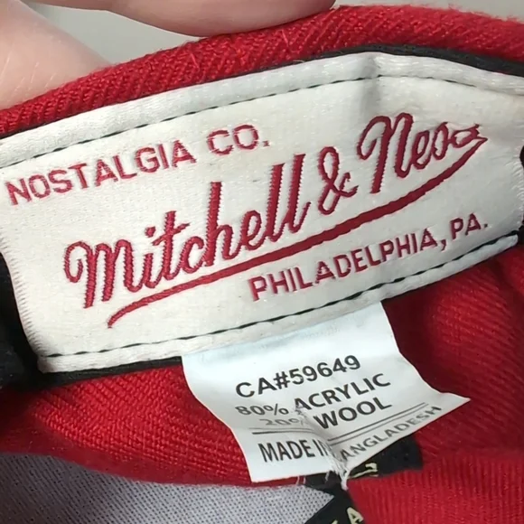 Mitchell & Ness Toronto Raptors Hat Wool Blend Snap Back Adjustable - Picture 8 of 10